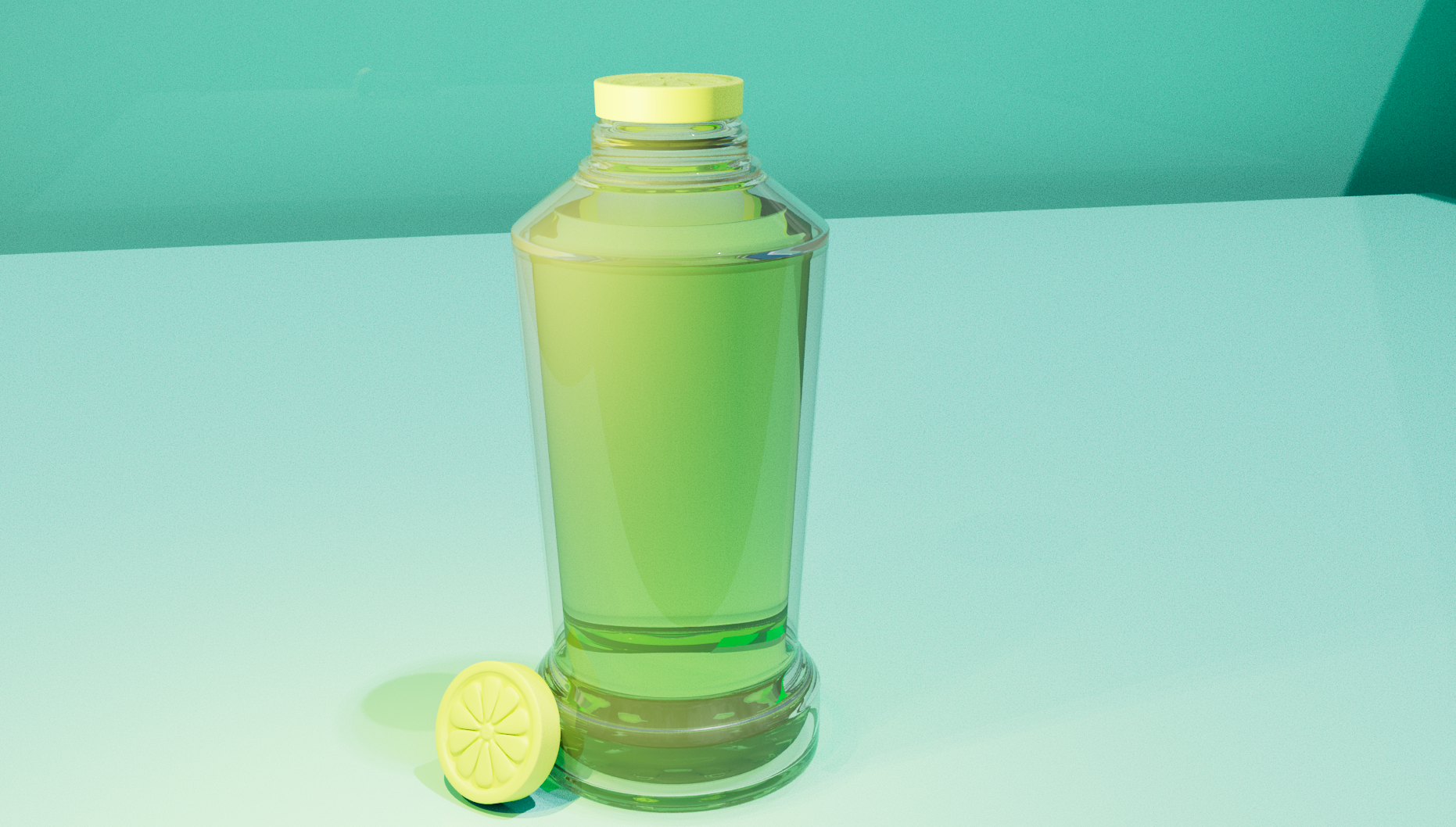 3D rendered Bottle